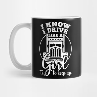 female trucke driver Mug